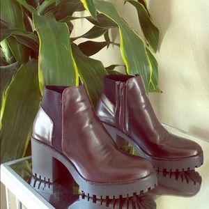 Zara maroon booties